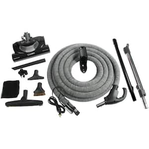 Complete Electric Powerhead Kit with Pigtail Hose for Central Vacuums