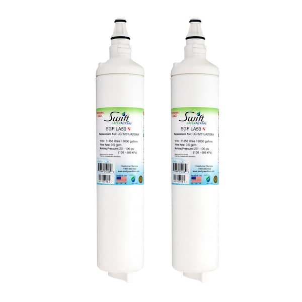 Swift Green Filters Replacement Water Filter for LG 5231JA2006A (2-Pack)