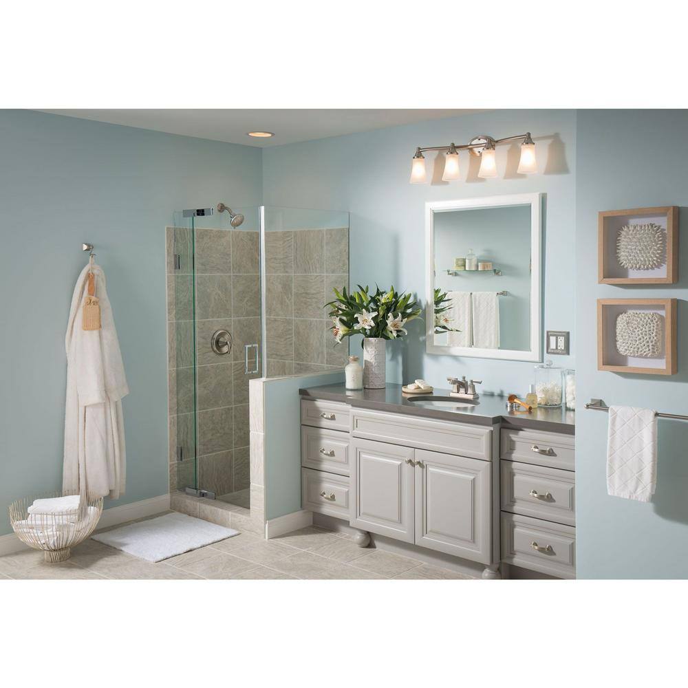 Conway Spot Resist Brushed Nickel Two-Handle Centerset Bathroom Faucet