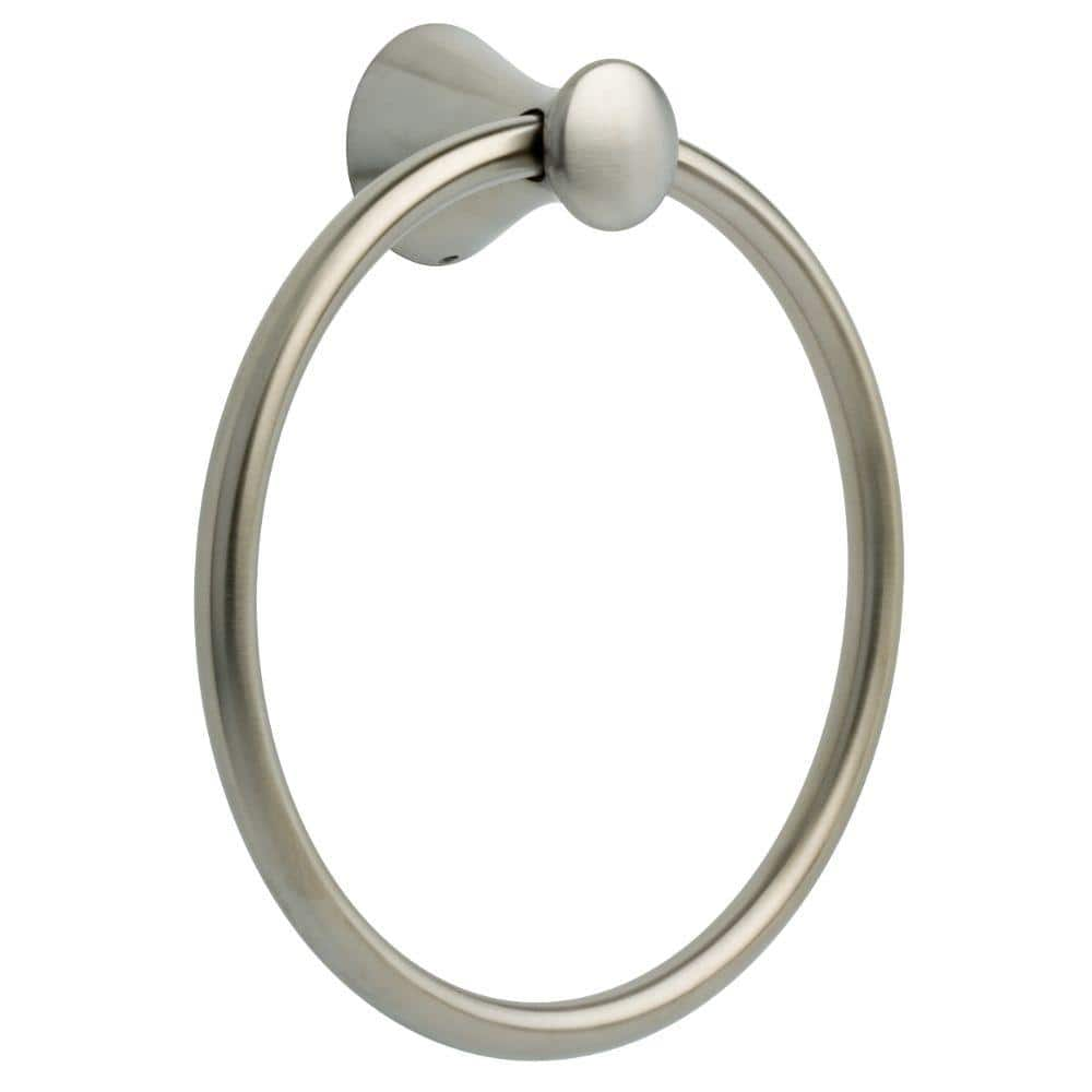 Delta Lahara Towel Ring in Brilliance Stainless 73846-SS - The Home Depot