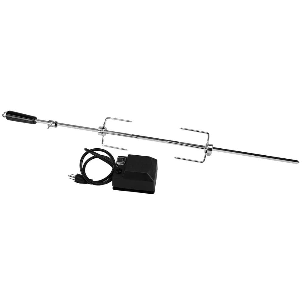 41-Inch Stainless Steel Rotisserie Kit for Gas Grills