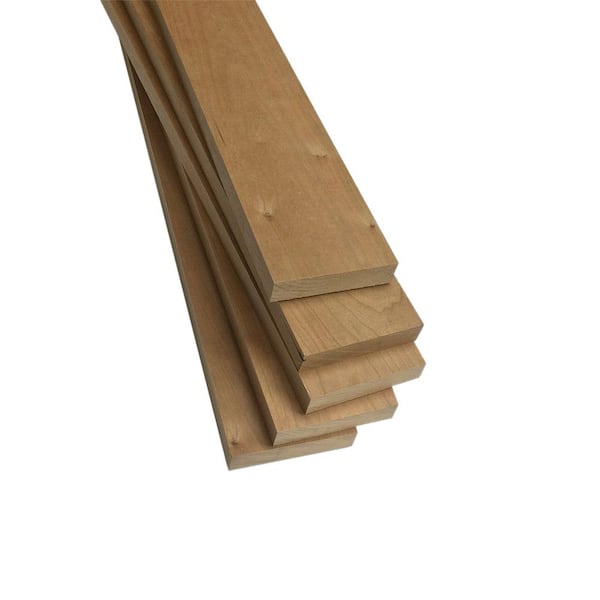 Swaner Hardwood 1 in. x 3 in. x 2 ft. FAS Cherry S4S Board (5-Pack)