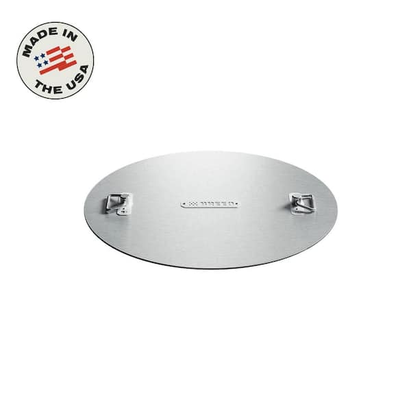Breeo Y Series 21 in. Stainless Steel Fire Pit Lid - Lightweight and Weather-Resistant Design Cover with Secure Locking System
