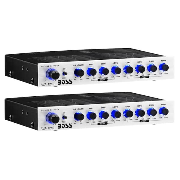 7-Band Car Stereo Equalizer Preamp Amplifier Audio EQ (2-Pack)