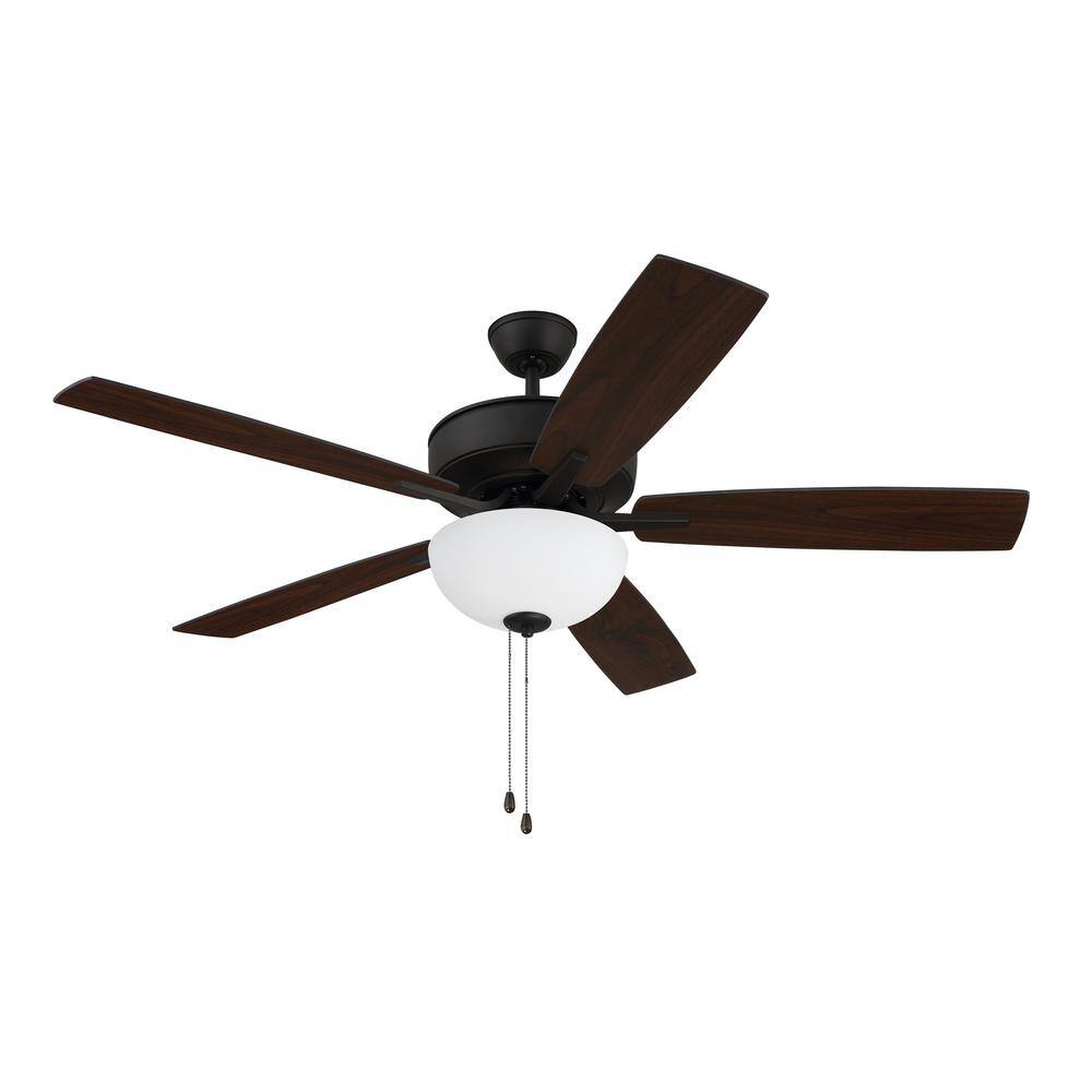 Espresso 52'' Ceiling Fan with Reversible MDF Blades and LED Light