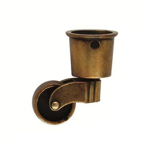 HICKORY HARDWARE 2-5/8 in. x 1-1/2 in. Brown Windsor Antique Furniture Caster