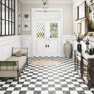 Merzoni Checker Ruzzini 13 in. x 13 in. Porcelain Floor and Wall Tile (12.0 sq. ft./Case)