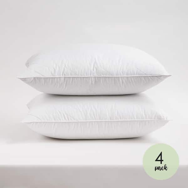 Allied Home Resort Life 230 Thread Count Cotton Herringbone Quilted Standard Pillow 4 Pack