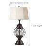 Kenroy Home Artichoke 30 in. H Roman White Outdoor Table Lamp 32487RW - The  Home Depot