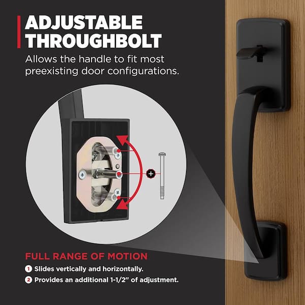 Home Decorators Collection Brentford Matte Black Double Door Dummy