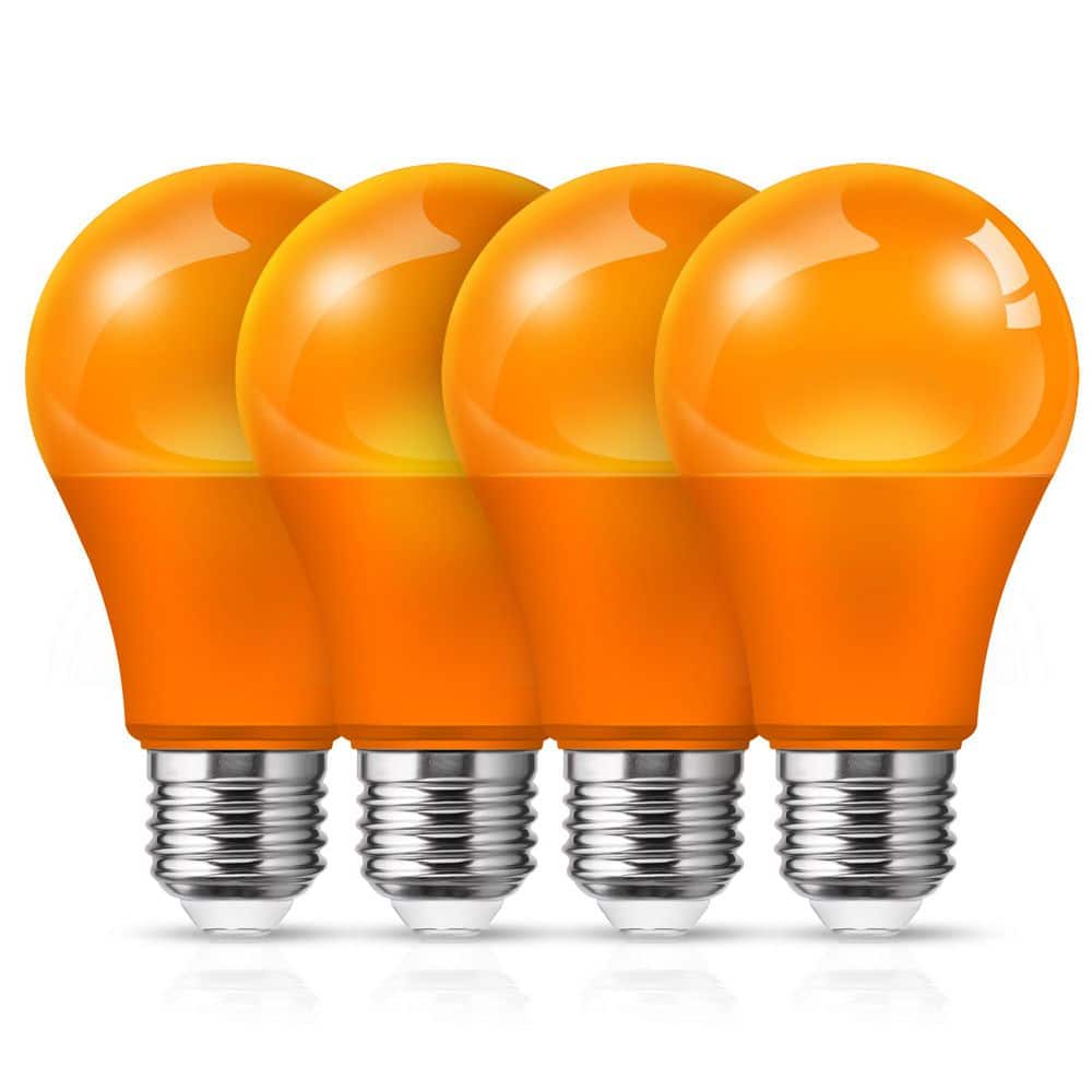 60-Watt Equivalent Orange A19 LED Light Bulbs A19 LED Light Bulbs (4-Pack) price history on PriceWatchPro