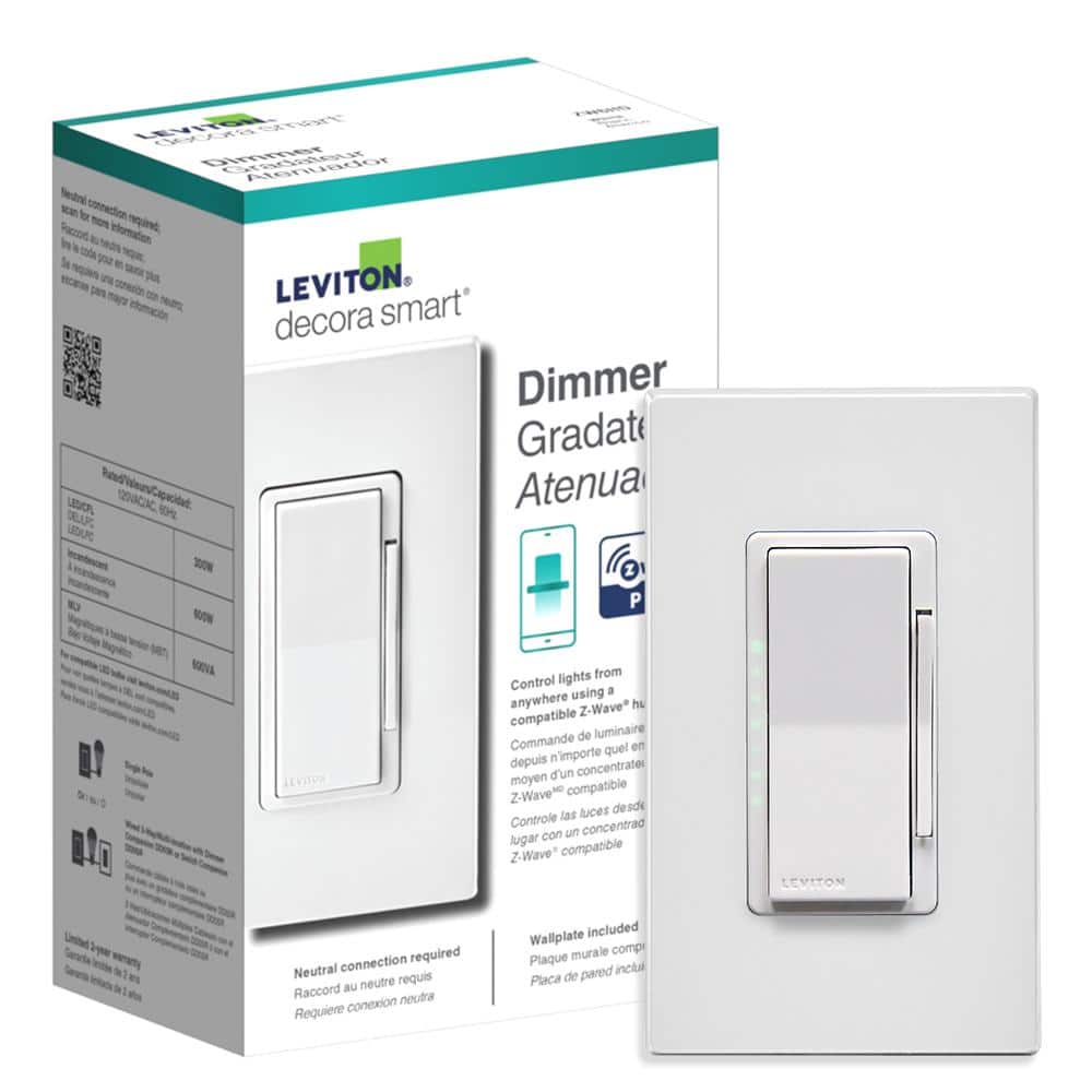 Leviton Decora Smart Z-Wave 800 Series Dimmer ZW6HD-1RW