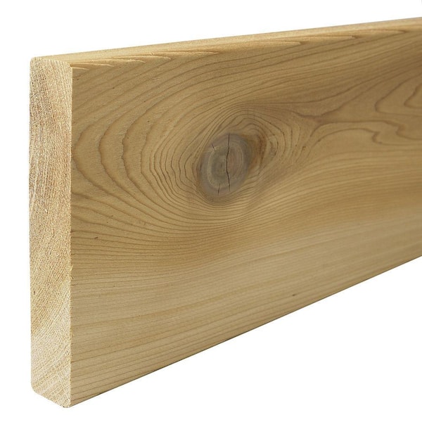 5/4 in. x 6 in. x 10 ft. Premium Radius Edge Cedar Lumber 0510510 - The ...