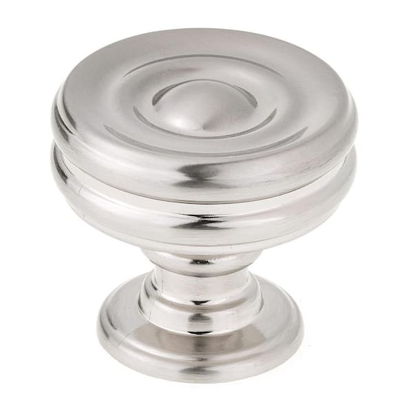 Richelieu Hardware Britannia Collection 1-3/8 in. (35 mm) Brushed Nickel Contemporary Cabinet Knob
