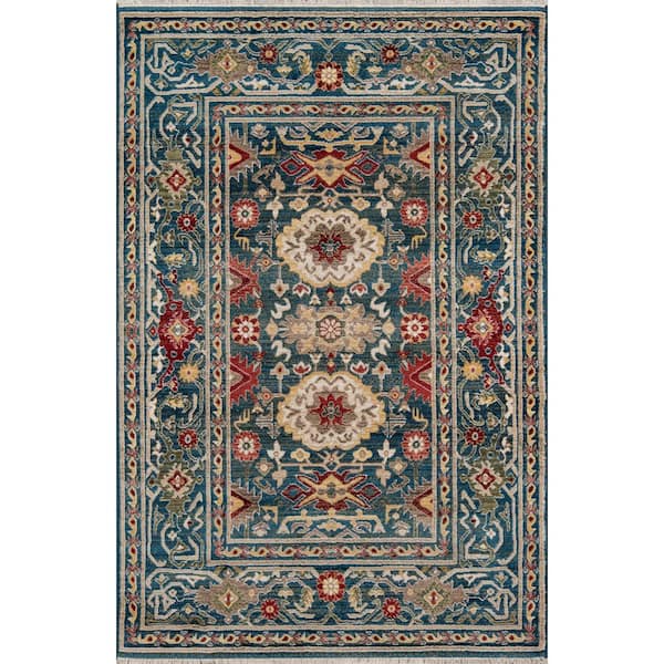 Lenox Blue 2 ft. X 3 ft. Indoor Area Rug