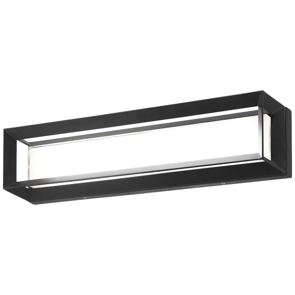 Averton 22 in. 1-Light Black LED Vanity Light with Aquarium Glass Shade price history on PriceWatchPro