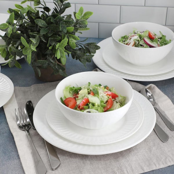 Gibson Ultra Swanton Arch 12 Piece Break-Resistant Opal Glass
