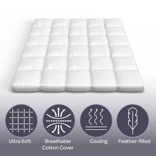 4 in. H Down and Duck Feather Mattress Topper