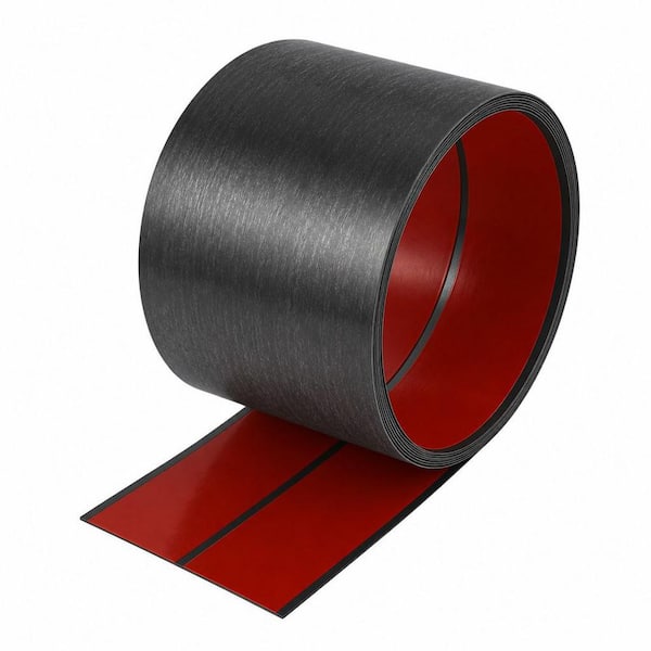 117.6-in W x 3.9-in D x 0.1-in H in Black Toe Kick, Peel and Stick Baseboard for Kitchen Cabinets Cupboard
