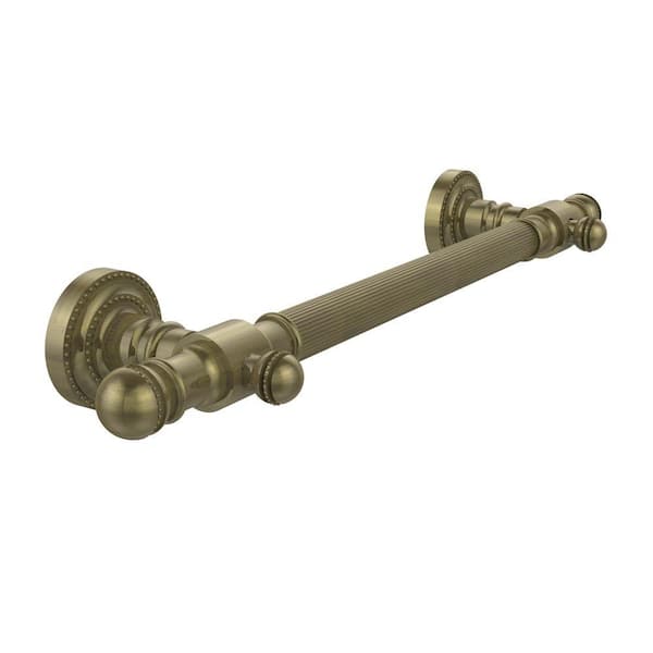 Allied Brass Dottingham Collection 24 in. x 2.375 in. Grab Bar Reeded in Antique Brass