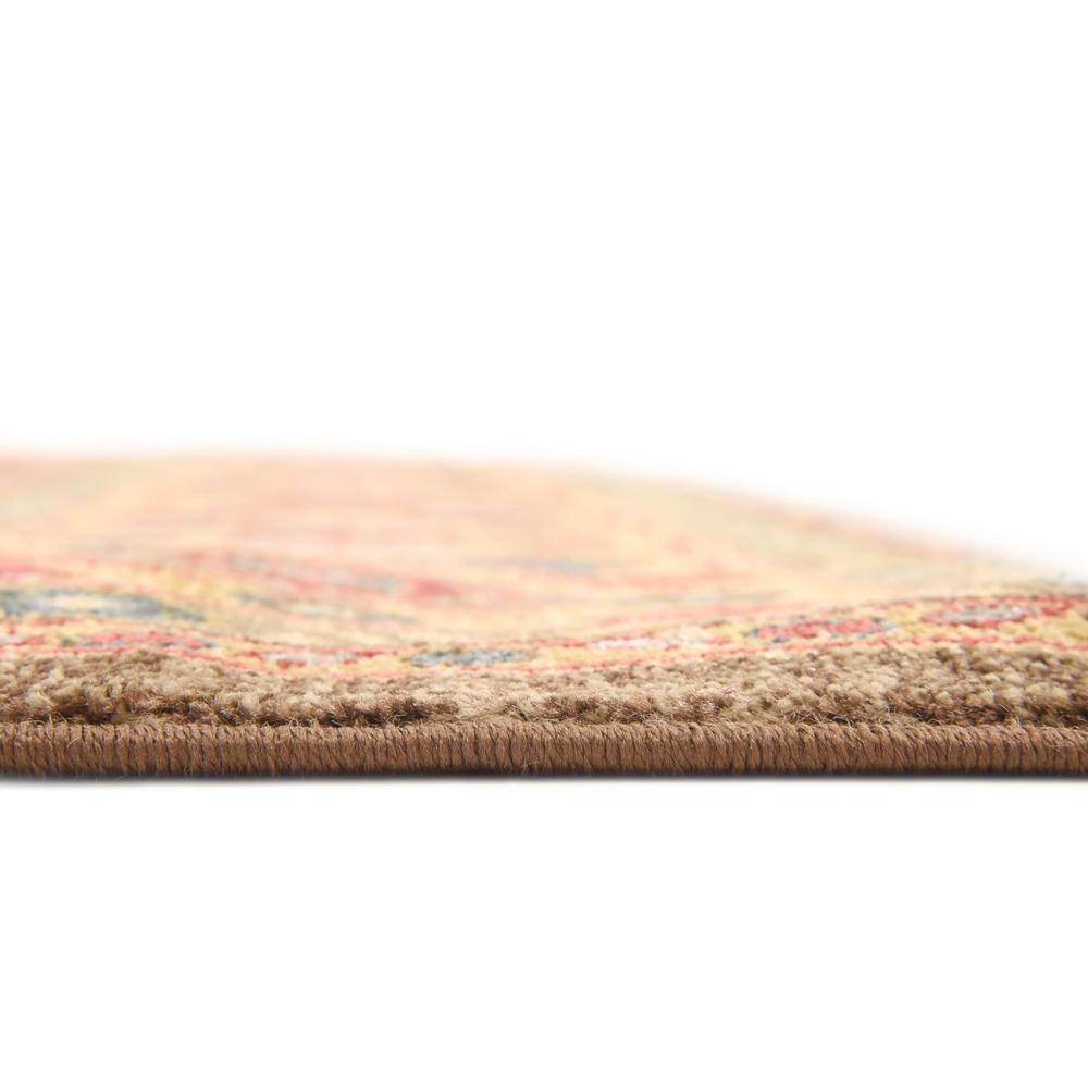 Edinburgh Monroe Red and Brown Floral 8' x 11' Area Rug