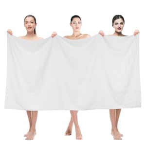 35 x 70 in. 100% Turkish Cotton Bath Towel Sheets,Bright White