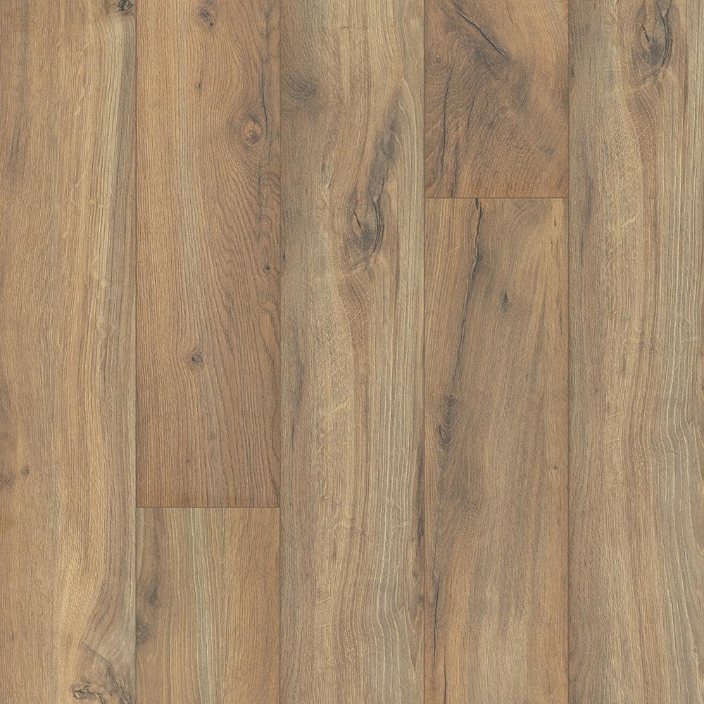Pergo Outlast+ Linton Auburn Oak 12 mm T x 6.1 in. W Waterproof Laminate Wood Flooring (16.1 sqft/case), Medium