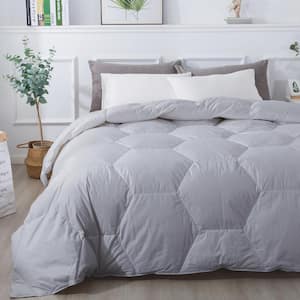 Honeycomb Stitch All Season Glacier Grey Full/Queen Down Alternative Comforter