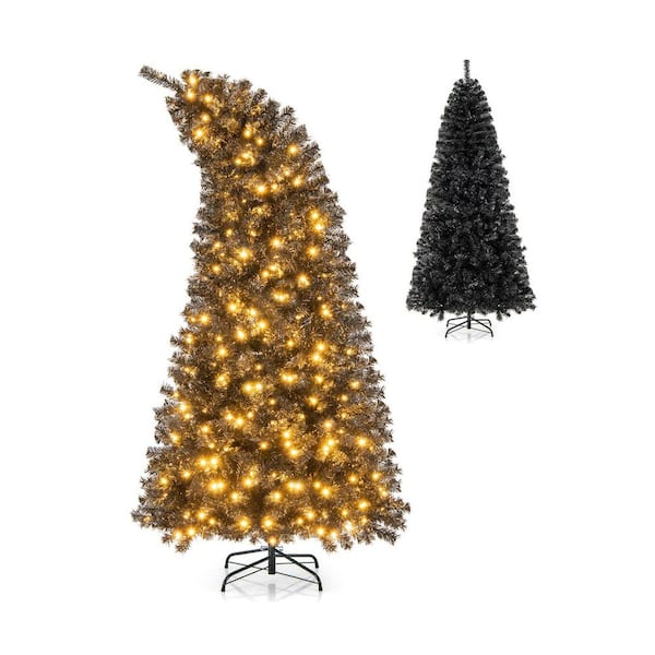 7 ft. PreLit Artificial Christmas Tree with Bendable Top Section and Warm Light