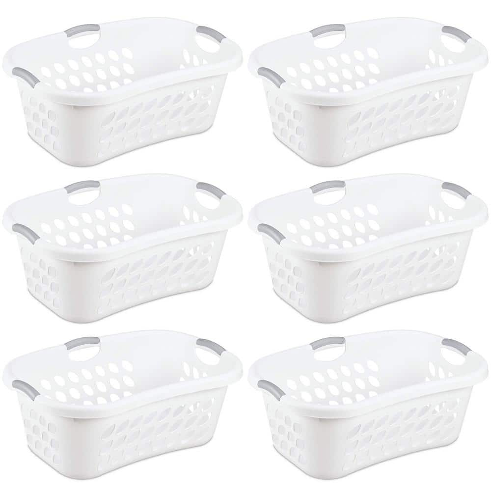 UPC 193802145557 product image for Ultra HipHold 1.25 Bushel Plastic Clothes Laundry Basket Bin (6-Pack) | upcitemdb.com