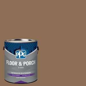 1 gal. PPG1079-6 Caravel Brown Satin Interior/Exterior Floor and Porch Paint