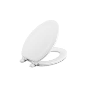 Stonewood Quiet-Close Elongated Closed Front Toilet Seat in White (2-Pack)