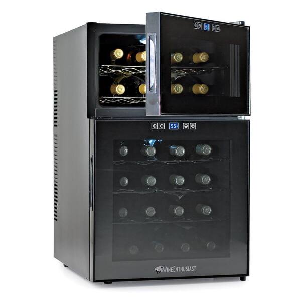 Wine Enthusiast 24-Bottle Dual Zone Touchscreen Wine Cooler-DISCONTINUED
