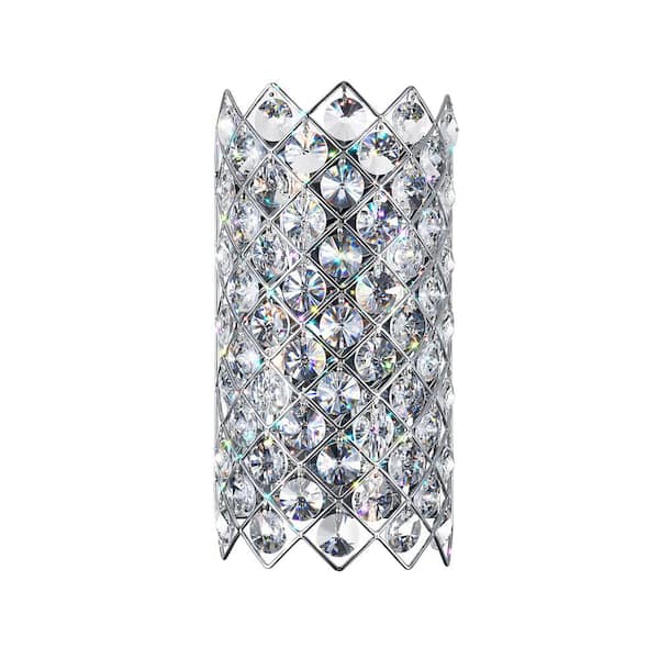 CWI Lighting Chique 4-Light 7 in. Wall Sconce With Chrome Finish