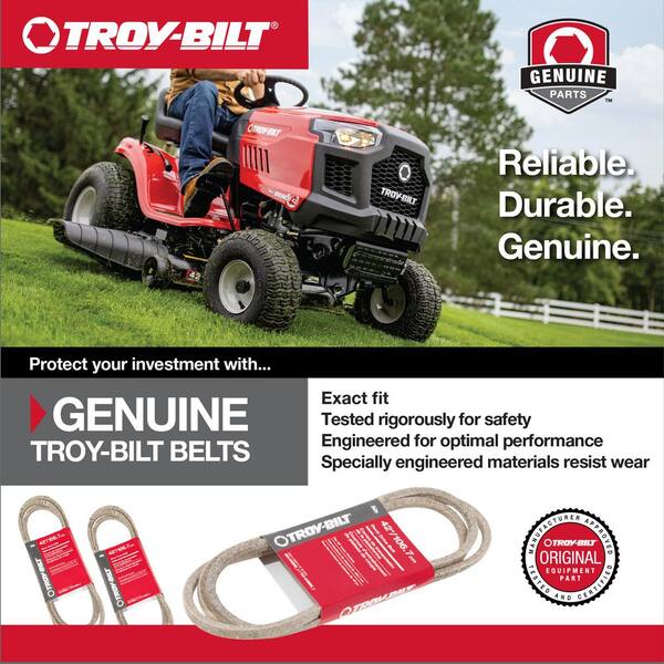Drive Belt Kit For Troy-Bilt & Cub Cadet Riding Mowers - Replaces AY-LAB40-0728