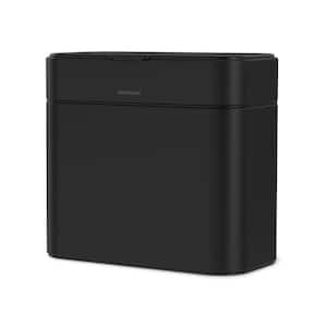 4 Liter Compost Caddy, Matte Black Steel