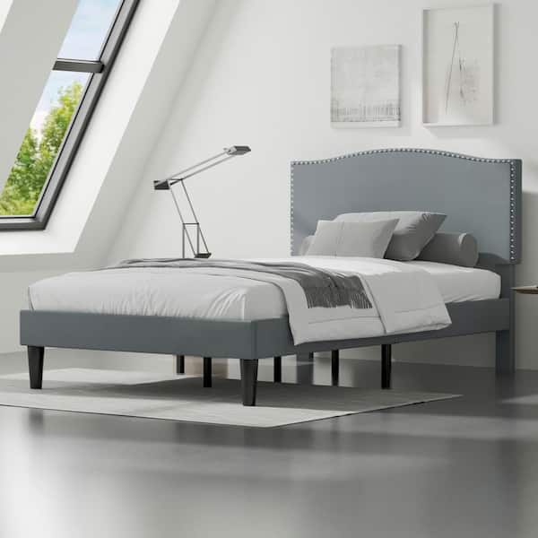 Treva upholstered platform deals bed