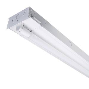 EnviroLite 8 ft. T8 LED White Strip Light Fixture, 4000K ST704T1840 ...