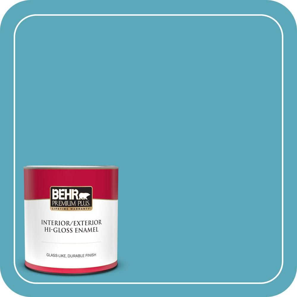 1 qt. #T15-11 Sonic Blue Hi-Gloss Enamel Interior/Exterior Paint & Primer price history on PriceWatchPro