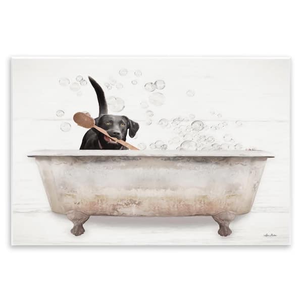 Labrador Dog Bubble Bath by Lori Deiter Unframed Graphic Art Print Animal 10 in. x 15 in.