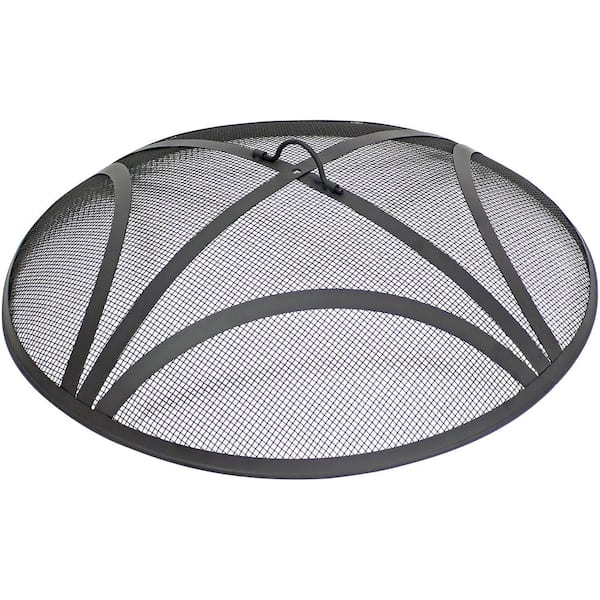 30 Inch Steel Mesh Fire Pit Screen, Fire Pit Metal Cover Home Depot
