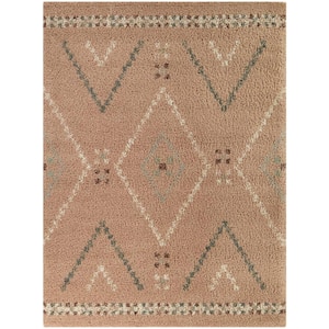 Culver Pale Pink 5 ft. x 7 ft. Geometric Area Rug