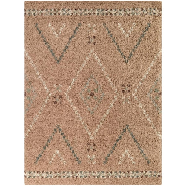 BALTA Culver Pale Pink 5 ft. x 7 ft. Geometric Area Rug