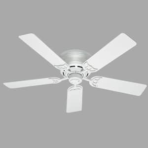 Low Profile III 52 in. Indoor White Ceiling Fan