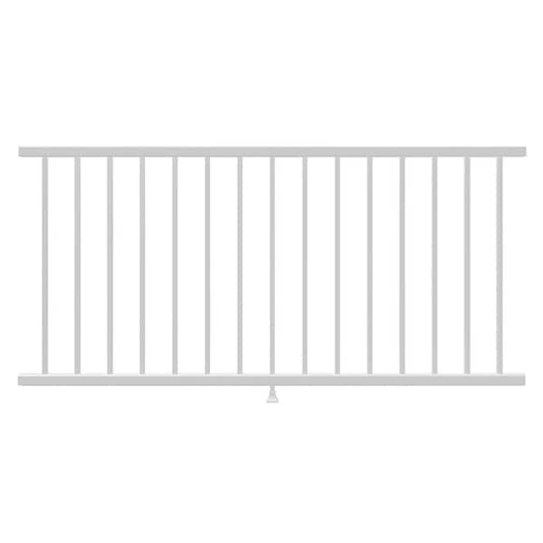Wolf Handrail 6-ft x 36-in White Aluminum Deck Rail Kit