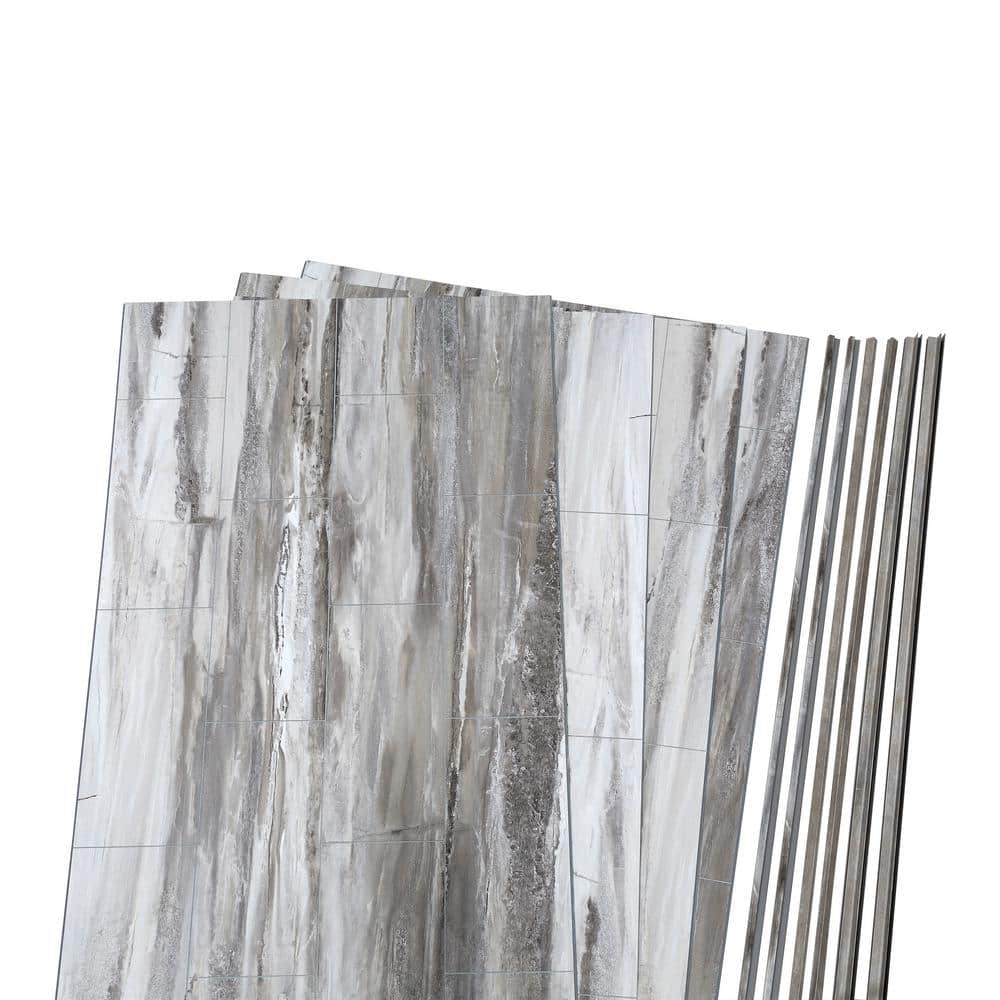 Louvre Granite 30" x 60" x 78" Vinyl Shower Surround