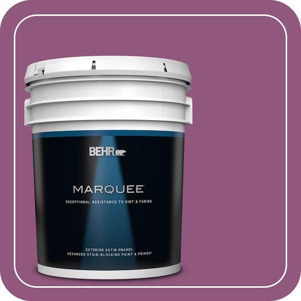 BEHR MARQUEE 5 gal. #PPU1-18 Peru Satin Enamel Exterior Paint & Primer