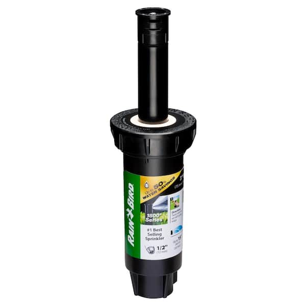 Rain Bird 1800 Series 3 in. Pop-Up Dual Spray PRS Sprinkler, Quarter ...