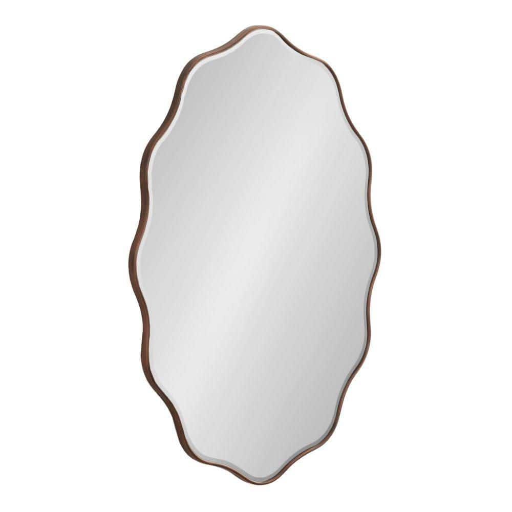 Viona Bronze 24 in. W x 34 in. H Modern Oval Wood Wall Mirror price history on PriceWatchPro