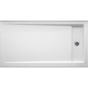 Bellwether 60 in. x 32 in. Cast Iron Single Threshold Shower Base with Right-Hand Center Drain in White